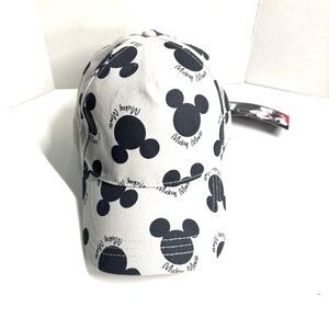 NWT Disney Grey Black Mickey Mouse Hat